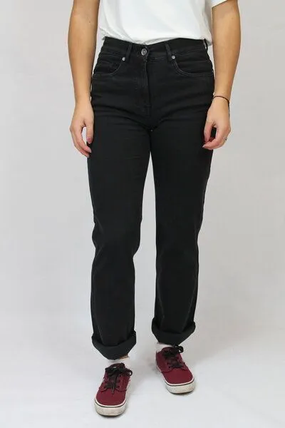 bloomers bloomers tiefschwarze gerade 5-Pocket Jeans in klassischer Paßform – Produktbild 2 von 4