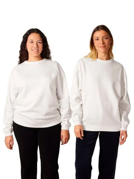 YTWOO YTWOO Modernes Oversized Damen Crewneck Sweatshirt aus 100% Biobaumwolle, Cotton pink, – Produktbild 4 von 4