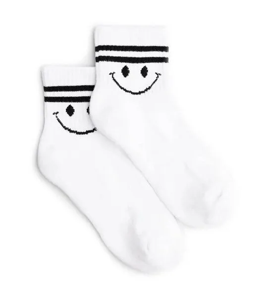 Natural Vibes Natural Vibes Sporty Smile Quarter Socken | Bio GOTS | Sneaker Socken mit Smile | Herren Damen Socken | – Produktbild 1 von 5