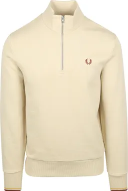 Fred Perry Fred Perry Half Zip Pullover Ecru - Größe XXL – Produktbild 1 von 1