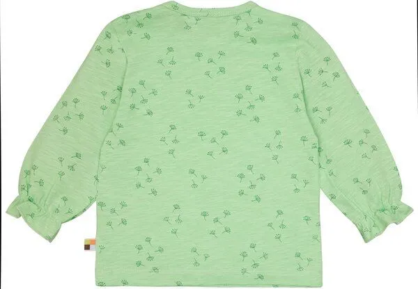 loud + proud loud + proud Babys & Kinder Shirt Slub Jersey mit Druck, GOTS-zertifiziert, Opal(grün), – Produktbild 2 von 2