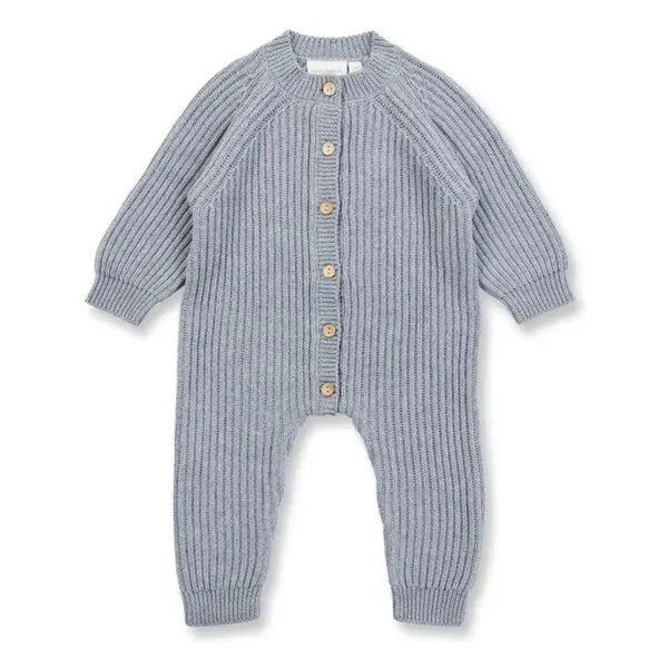 Sense Organics sense-organics Baby Strickstrampler MANI von Sense Organics, Grau, – Produktbild 1 von 3