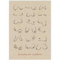 matabooks matabooks® Nachhaltige A6 Postkarte aus Graspapier, All boobs, – Produktbild 1 von 1