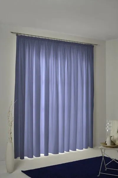 Nature by Adam Nature by Adam Vorhang aus 100% Bio-Baumwolle - Made in Germany - Uni Collection, Royalblau, – Produktbild 7 von 7