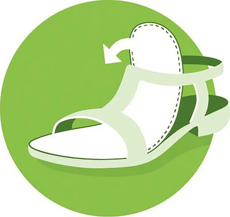 Remonte Remonte Keilsandalette Keilabsatz, Sommerschuh, Sandale in veganer Verarbeitung, Silberfarben, – Produktbild 3 von 5