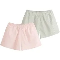 MELA MELA Pyjama Shorts Bundle Style VANIKA, Berry blush / thymian / naturweiß gestreift, – Produktbild 1 von 1