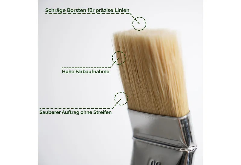 Veluxis Renovierungsset Veluxis®Pinsel-Set 10-teilig–Malerpinsel aus FSC-Holz mit Kunstborsten, Profi Malerzubehör für präzises & sauberes Streichen – Produktbild 4 von 5