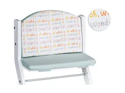 tiSsi® Sitzpolster für Kinderhochstuhl, Sitzverkleinerer 40x26x4 cm, 38x26x4 cm, mint wonderful world – Produktbild 1 von 1