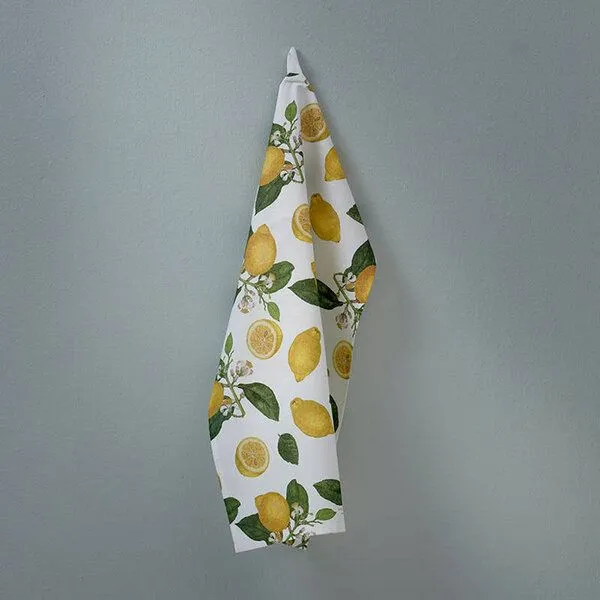 Koustrup Koustrup Gartenmotiv-Geschirrtücher aus 100% Bio-Baumwolle, 48 x 70 cm, Lemons, – Produktbild 4 von 4