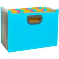 Exacompta Exacompta Fächertasche Maxi "Pop'N Co" 24 Fächer, Reycling-PP, DIN A4, cyan – Produktbild 1 von 1