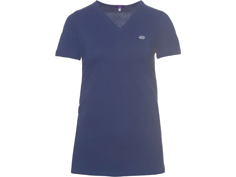 Living Crafts Living Crafts Bio-Damen-Schlafshirt "MARA" mit V-Ausschnitt, navy, Gr. S – Produktbild 1 von 1