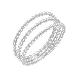pakilia pakilia Silber Ring Kordel dreifach Fair-Trade und handmade – Produktbild 1 von 1
