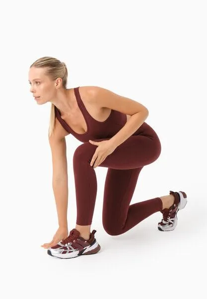 ORGANICATION ORGANICATION LUCCY | High Waist Leggings aus Bio-Baumwolle, Bordeaux, – Produktbild 1 von 4