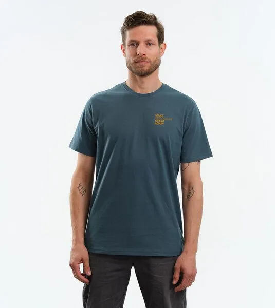 Gary Mash GARY MASH Shirt Make the Ocean great again aus Biobaumwolle, Petrol, – Produktbild 3 von 4