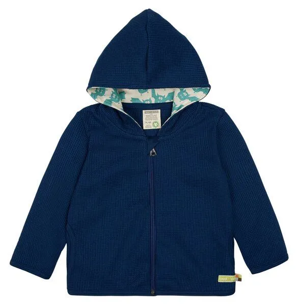 loud + proud loud + proud Jacke Waffel, GOTS-zertifiziert, Ultramarin(blau), – Produktbild 1 von 2