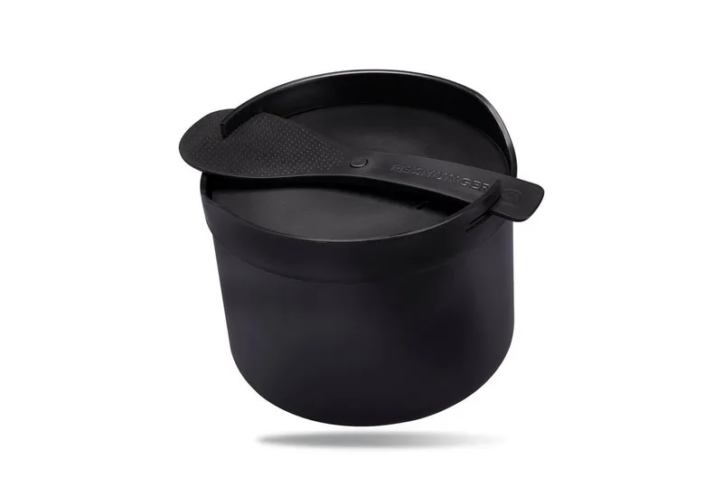 Reishunger Reishunger Reiskocher für die Mikrowelle – 1,7 L – bis zu 6 Portionen, Einfach zu reinigen & spülmaschinengeeignet, Schwarz, – Produktbild 1 von 5