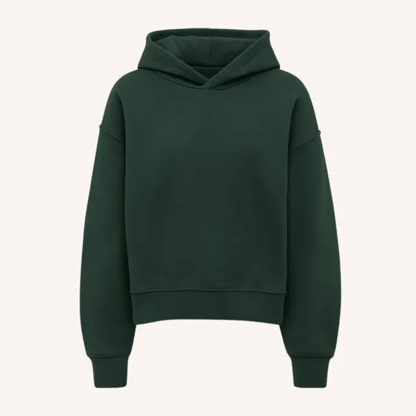 NORDLICHT NORDLICHT Damen Hoodie NISSA aus 100% Baumwolle, Waldgrün (grün), – Produktbild 2 von 4