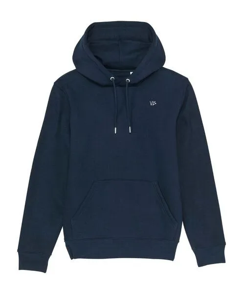 vis wear vis wear Qualle Unisex Premium Hoodie aus Bio-Baumwolle, Marineblau, – Produktbild 2 von 2