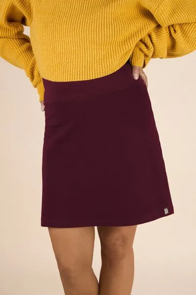 La Gitana La Gitana A-Linien Rock aus Bio Sweat "Auria", Bordeaux, – Produktbild 1 von 4