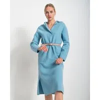 Alma & Lovis Alma & Lovis Legeres Maxikleid aus Bio-Wolle (kbT) | Walk Polokleid – Produktbild 1 von 1