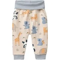 People Wear Organic People Wear Organic Sweat Hose, beige bedruckt, "Tiere im Zoo", Bio-Baumwolle – Produktbild 1 von 1