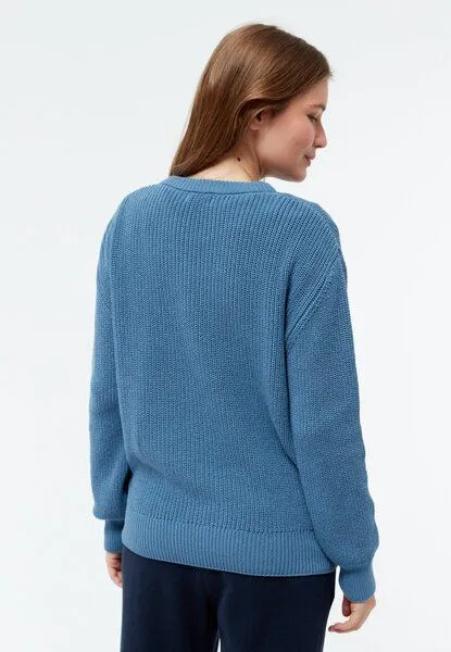Givn Berlin Givn Berlin Strickpullover GBARIA loose Fit aus Bio-Baumwolle, Cloudy blue, – Produktbild 3 von 4