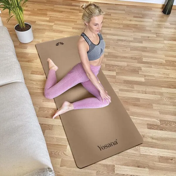 Yosana Yosana Yogamatte Ultra Grip inkl. Baumwolltragegurt, Sandbeige, – Produktbild 2 von 7