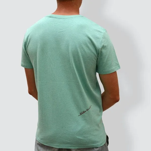 little kiwi little kiwi Herren T-Shirt, "Aufsteigen", Grün - mint, – Produktbild 3 von 4