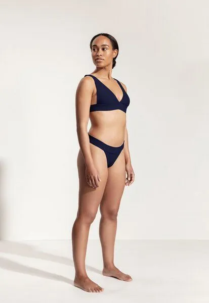Oy Oy Bikini Hose „Oroshi“ gerippt, Dunkelblau, – Produktbild 3 von 4