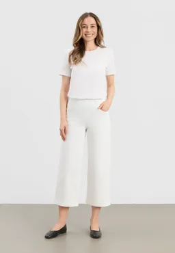 LAURIE LAURIE Damen vegan Hose Donna Locker Geschnitten Weiß – Produktbild 1 von 1