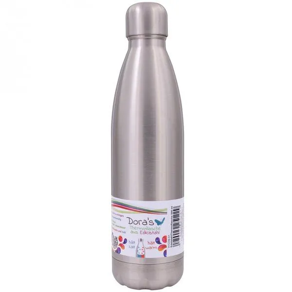 Dora's Dora's Thermosflasche Edelstahl (0,5l), Grey, – Produktbild 1 von 3