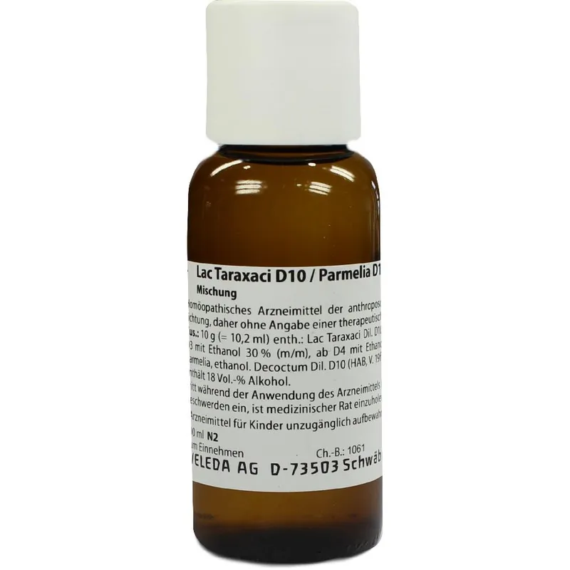 Weleda WELEDA LAC TARAXACI D10/ PARMELIA D10 aa Dilution 100 ml Mischung – Produktbild 1 von 1