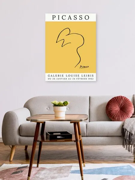 Photocircle Photocircle Poster / Leinwandbild - Picasso Maus – gelb – Produktbild 2 von 4