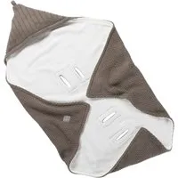 HANS NATUR Einschlagdecke Babyschale Bio-Baumwolle dark brown melange Maße 75 x 75 cm – Produktbild 1 von 1