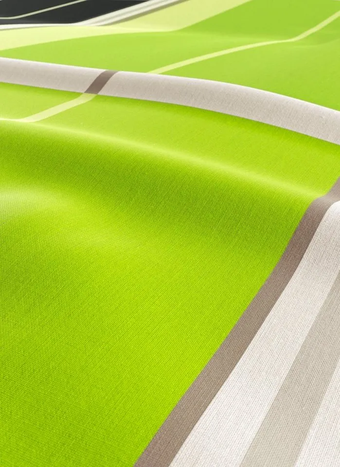 OTTO home Bettwäsche Golfi in Gr. 135x200 oder 155x220 cm, Linon, 2 teilig, sportliche Streifen Bettwäsche aus Baumwolle, Marke H.I.S by OTTO home, Grün, – Produktbild 4 von 6
