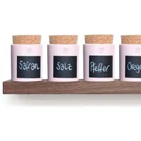 klotzaufklotz klotzaufklotz Gewürzregal Nussbaum, Blassrosa, – Produktbild 1 von 1
