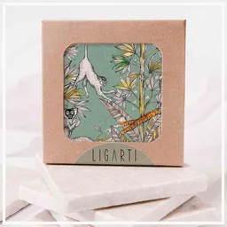 LIGARTI Fliesenuntersetzer »Affen« von LIGARTI | Design Untersetzer | Natursteinfliese – Produktbild 1 von 1