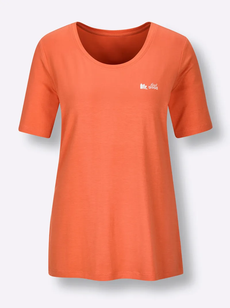 feel good Shirt orange, Orange, – Produktbild 1 von 2
