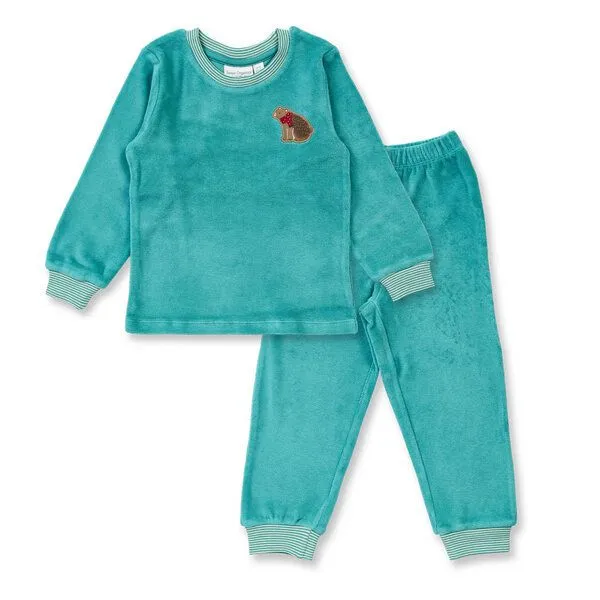 Sense Organics Sense Organics Kinder Velours Schlafanzug, Modell LONG JOHN VELOUR, 200317, – Produktbild 1 von 4