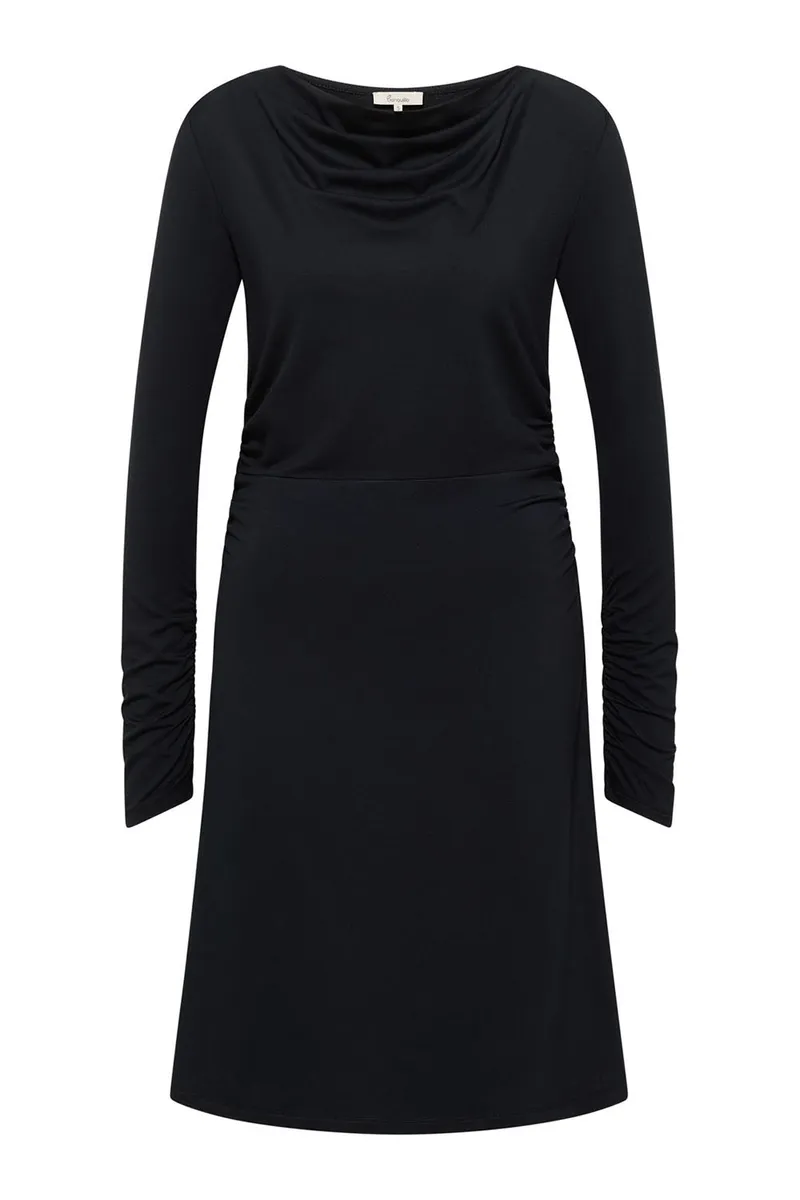 Tranquillo Jersey-Kleid Junee aus Viskose - black / L – Produktbild 1 von 6