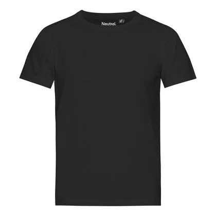 Neutral Neutral® Kinder Sportshirt T-Shirt bis Gr. 158 Regular Schnitt atmungsaktiv Recycling Material, Schwarz, – Produktbild 2 von 3