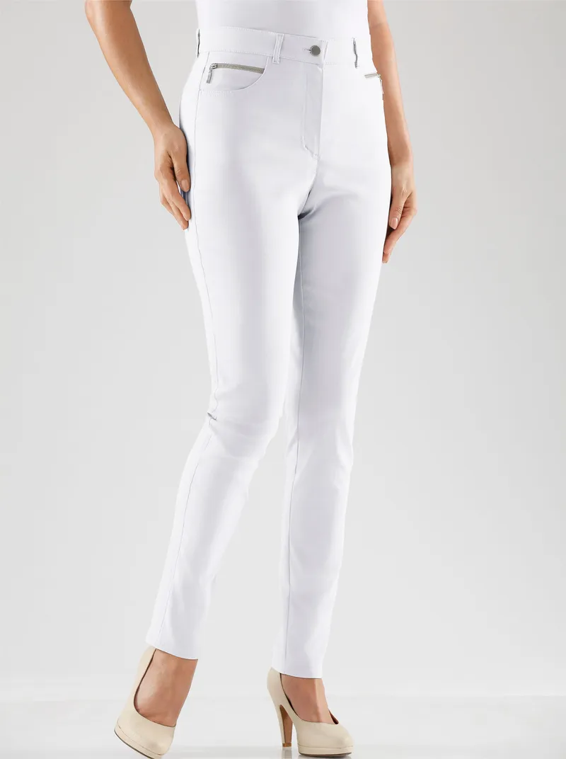 Stehmann Comfort line Stretch-Hose, Weiß, – Produktbild 2 von 3