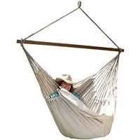 MacaMex MacaMex Cayo Gigante XL Hängestuhl, Hängesessel aus langfasriger Baumwolle, Natur, – Produktbild 1 von 1