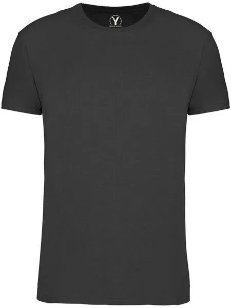 YTWOO YTWOO Basic Herren T-Shirt aus gekämmter Bio-Baumwolle, Dark grey, – Produktbild 2 von 2