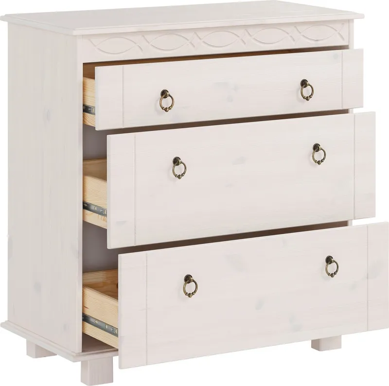 OTTO home Kommode Indra Sideboard (B/T/H: 74/35/75 cm), 74 cm breit, Weiß, – Produktbild 1 von 5
