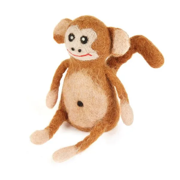 short'n'pietz short'n'pietz Affe als Filz Eierwärmer, Braun beige, – Produktbild 1 von 2