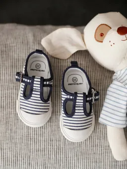 Vertbaudet Vertbaudet Baby Stoffschuhe mit Schnalle – Produktbild 1 von 1
