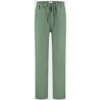 Yumeko Pyjamahose Unisex "Yumeko" aus TENCEL, Green/white stripe, – Produktbild 1 von 1