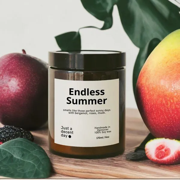 Just a decent day Just a decent day Endless Summer - Duftkerze - Handmade - Sojawachs – Produktbild 4 von 4