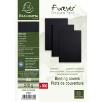 Exacompta 100 Exacompta Eindbanddeckel "Forever", 270 g/m², DIN A4, schwarz – Produktbild 3 von 3